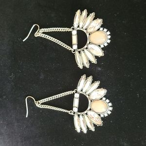 Pink hue stone earrings